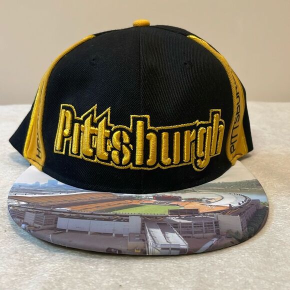 City Hunter USA- Pittsburgh Steelers Heinz Field Design Baseball Adjustable Hat - Picture 1 of 6